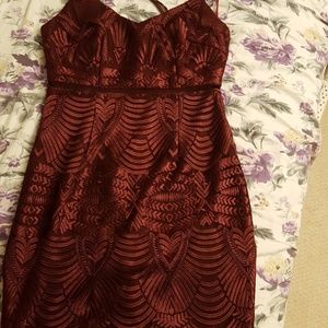 Guess Maroon Dress